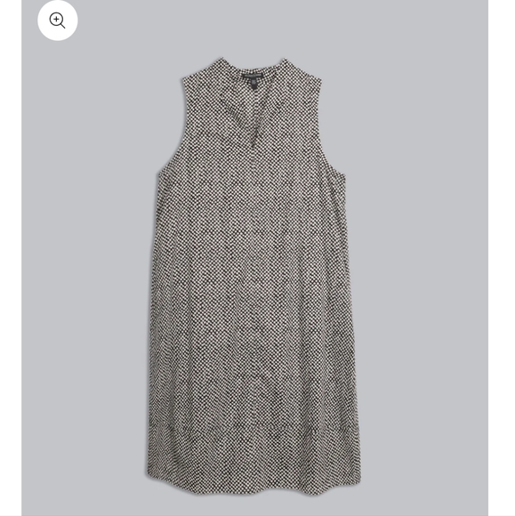 Eileen Fisher Bandini Print Organic Cotton Minidress sz XS - Picture 8 of 8